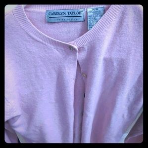 Carolyn Taylor pink cardi